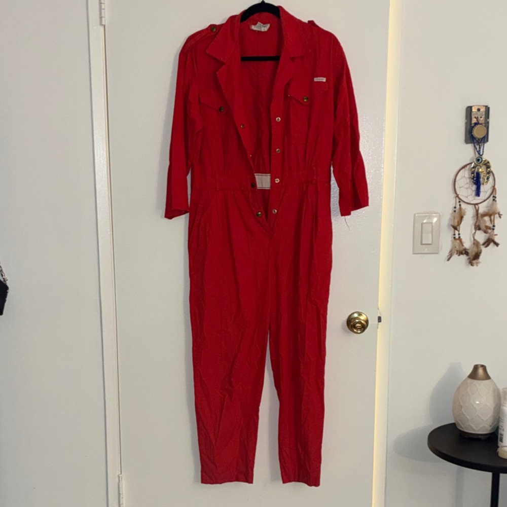 Chic Red Women's Jumpsuit